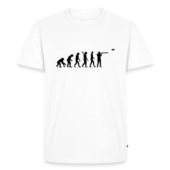 Evolution Ball-trap - T-shirt Premium bio Homme - blanc - Devant - Nico (187cm)