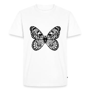 Papillon - T-shirt Premium bio Homme - blanc - Devant - Nico (187cm)