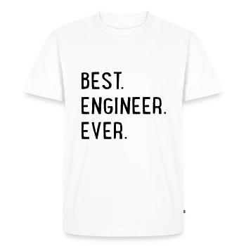 engineer - Men's Premium Organic T-Shirt - white - Front - Nico (187cm)