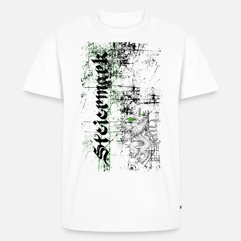 Steiermark - Männer Premium Bio T-Shirt - Weiß