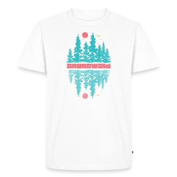 Grunewald Lung of Berlin Cycling Waldgebiet See - Men's Premium Organic T-Shirt - white - Front - Nico (187cm)