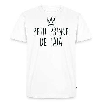 Bébé Body Petit Prince De Tata - Enfant Cadeau - T-shirt Premium bio Homme - blanc - Devant - Nico (187cm)