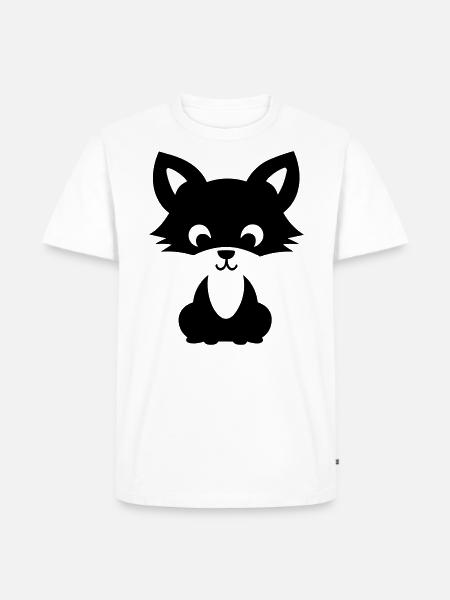 Fuchs - Männer Premium Bio T-Shirt - Weiß