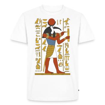 , dieu de la Sagesse - T-shirt Premium bio Homme - blanc - Devant - Nico (187cm)