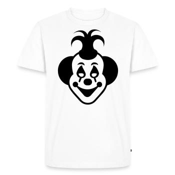 Clown - T-shirt Premium bio Homme - blanc - Devant - Nico (187cm)