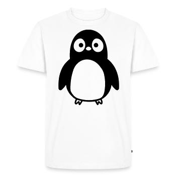 Pingouin - T-shirt Premium bio Homme - blanc - Devant - Nico (187cm)