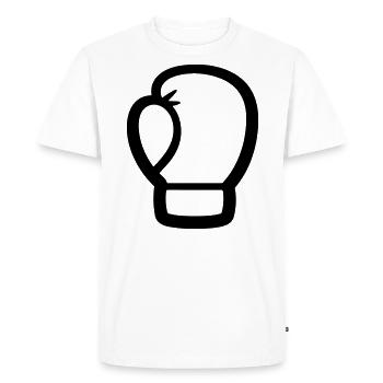 gant de boxe - T-shirt Premium bio Homme - blanc - Devant - Nico (187cm)