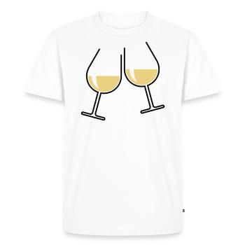 XZtwo Cadeaux populaires (bicolore) - T-shirt Premium bio Homme - blanc - Devant - Nico (187cm)