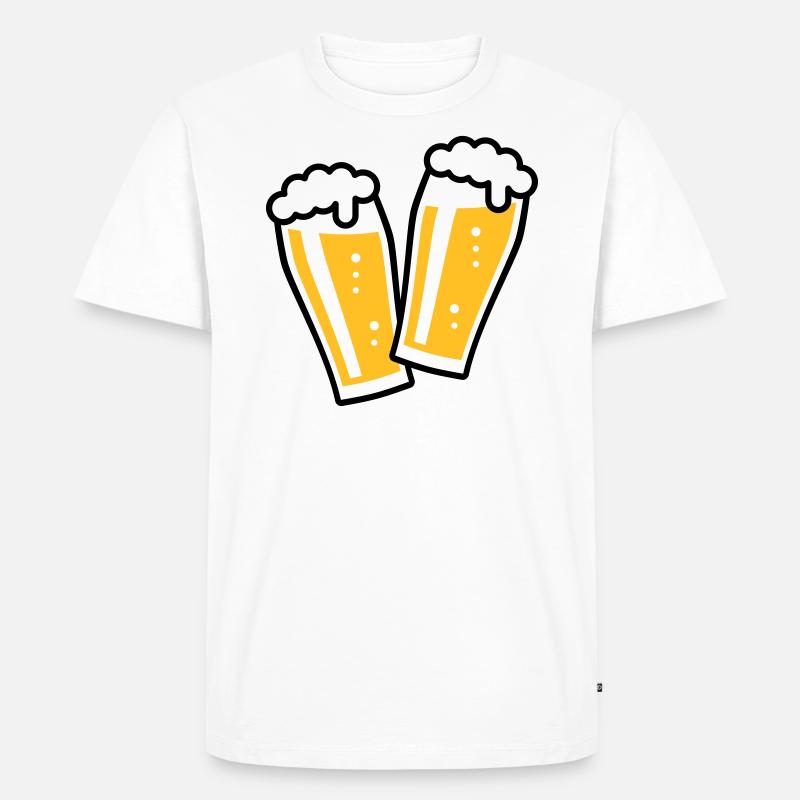 XDoppelter Willie (2) - Männer Premium Bio T-Shirt - Weiß