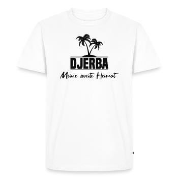 Djerba patrie ile l’amour cadeau - T-shirt Premium bio Homme - blanc - Devant - Nico (187cm)