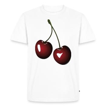 Cerises cerises - T-shirt Premium bio Homme - blanc - Devant - Nico (187cm)