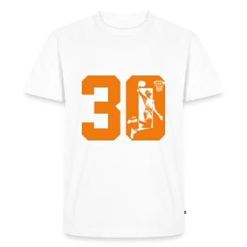 NUMBER 30 BASKETBALL 30TH BIRTHDAY - Men's Premium Organic T-Shirt - white - Front - Nico (187cm)