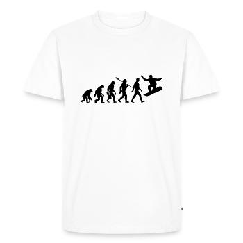 Evolution - Snowboard - Snowboarding - Winter Sports - Men's Premium Organic T-Shirt - white - Front - Nico (187cm)