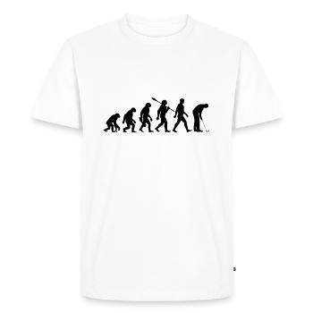 Evolution Minigolf - Miniature Golf - Hole Golf - Men's Premium Organic T-Shirt - white - Front - Nico (187cm)
