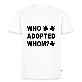 Dog - Men's Premium Organic T-Shirt - white - Front - Nico (187cm)