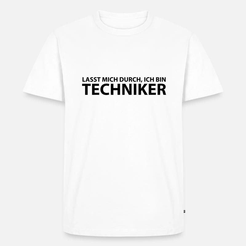 techniker - Männer Premium Bio T-Shirt - Weiß