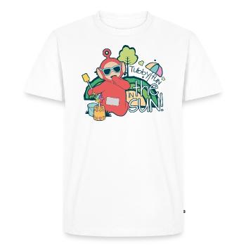 Les Télétubbies Fun In The Sun Avec Po - T-shirt Premium bio Homme - blanc - Devant - Nico (187cm)