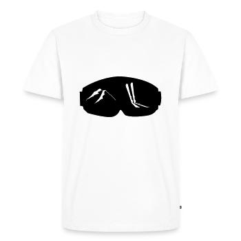 Ski, ski, skiing, après ski, freeski, freeskiing - Men's Premium Organic T-Shirt - white - Front - Nico (187cm)