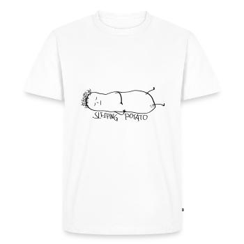 Pomme De Terre Dormant Super Pomme De Terre Maxerl Fun Bande Dessinée - T-shirt Premium bio Homme - blanc - Devant - Nico (187cm)