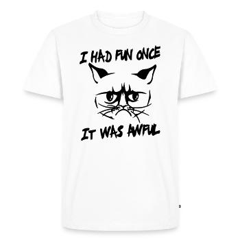 I had fun once, it was awful - Men's Premium Organic T-Shirt - white - Front - Nico (187cm)