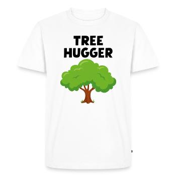 Câlin d’arbre - T-shirt Premium bio Homme - blanc - Devant - Nico (187cm)