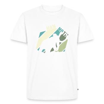 mammoth mammoth - Men's Premium Organic T-Shirt - white - Front - Nico (187cm)