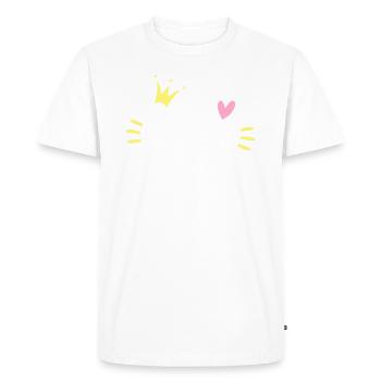 Lena Name Crown - Men's Premium Organic T-Shirt - white - Front - Nico (187cm)