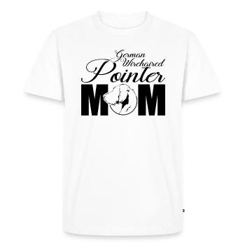 Allemand à poil dur pointeur profil maman Wilsigns - T-shirt Premium bio Homme - blanc - Devant - Nico (187cm)