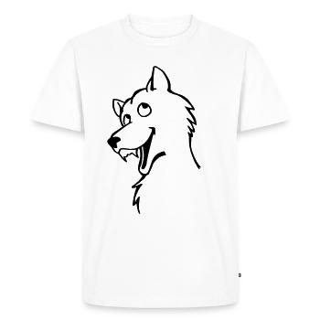 Bad Wolf - Men's Premium Organic T-Shirt - white - Front - Nico (187cm)