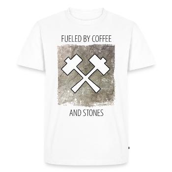 Sculpteur de pierre dicton de sculpteur de pierre - T-shirt Premium bio Homme - blanc - Devant - Nico (187cm)