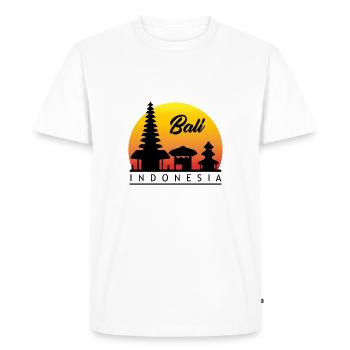 Bali Design Indonesia Cadeau - T-shirt Premium bio Homme - blanc - Devant - Nico (187cm)