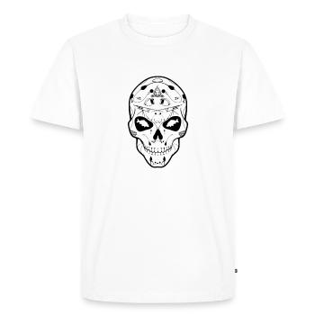 Calavera skull carp - Men's Premium Organic T-Shirt - white - Front - Nico (187cm)