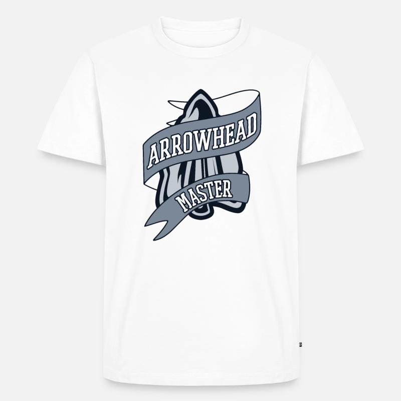 Arrowhead Master Jagdspitzen Arrowhead Hunter - Männer Premium Bio T-Shirt - Weiß