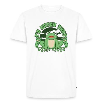 J’attraperais cette rainette crapaud têtard - T-shirt Premium bio Homme - blanc - Devant - Nico (187cm)