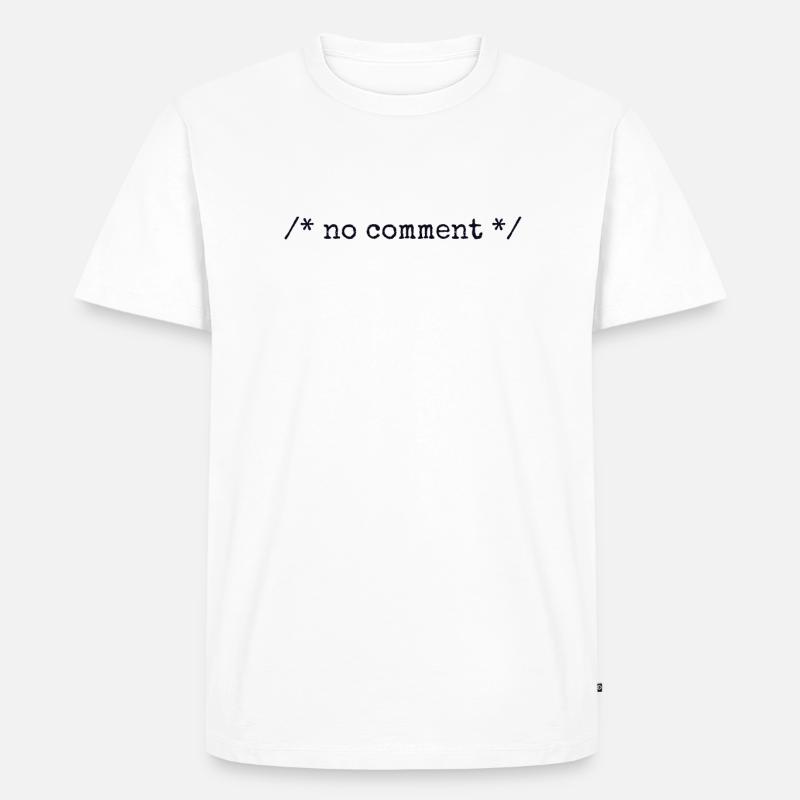 Ingen kommentar Udvikler Software Udvikler Coder - Herre Premium økologisk T-shirt - hvid