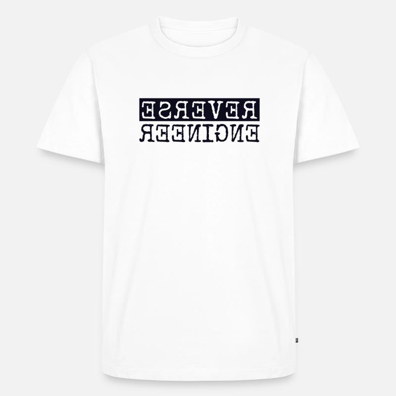 Reverse Engineer Softwareingenieur Developer - Männer Premium Bio T-Shirt - Weiß