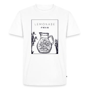 Lemonade Chinese Hanzi Lemonade Lemonade - Men's Premium Organic T-Shirt - white - Front - Nico (187cm)