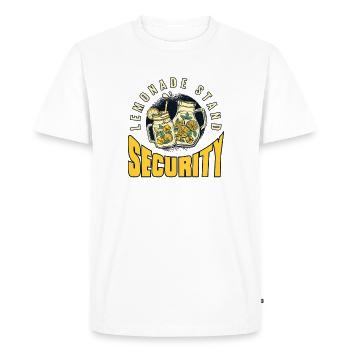 Lemonade Stand Security Lemonade Lover - Men's Premium Organic T-Shirt - white - Front - Nico (187cm)