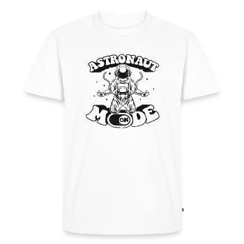 Mode astronaute sur le vaisseau spatial cosmonaute Taikonaut - T-shirt Premium bio Homme - blanc - Devant - Nico (187cm)