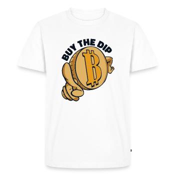 Acheter The Dip Crypto Crypto Blockchain - T-shirt Premium bio Homme - blanc - Devant - Nico (187cm)