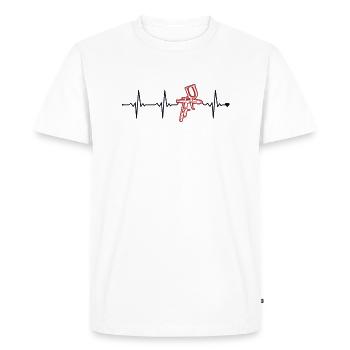 Heartbeat Car Spray Automotive Vehicle Car Painter - Men's Premium Organic T-Shirt - white - Front - Nico (187cm)