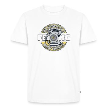 Ce prospecteur se sent fantastique mineur d’or - T-shirt Premium bio Homme - blanc - Devant - Nico (187cm)