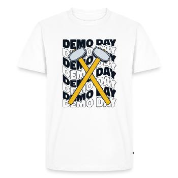 Demo Day Home Wrecker Demolition Contractor House - Men's Premium Organic T-Shirt - white - Front - Nico (187cm)