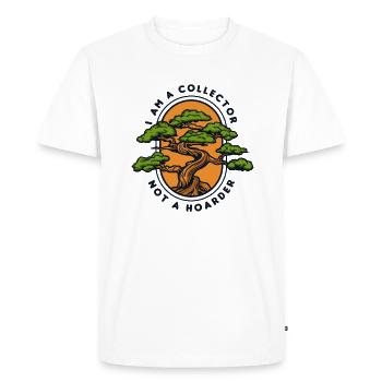 I'm A Collector Not A Hoarder Bonsai Pots Penjing - Men's Premium Organic T-Shirt - white - Front - Nico (187cm)