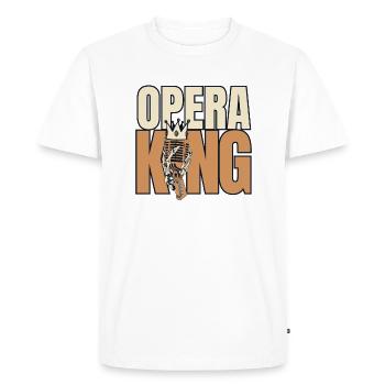Opera King Opera House Tenor Singer Vocalist - Men's Premium Organic T-Shirt - white - Front - Nico (187cm)