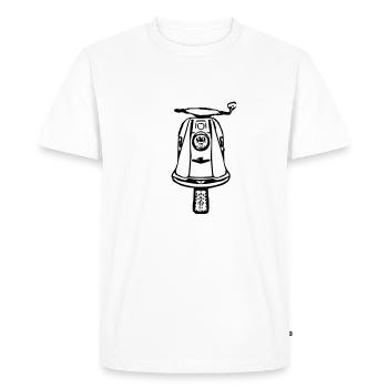 roller 103 - Männer Premium Bio T-Shirt - Weiß - Vorne - Nico (187cm)