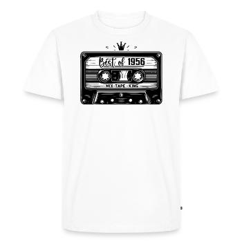 Cassette 1956 Vintage 1956 Vintage 1956 Gifts - Men's Premium Organic T-Shirt - white - Front - Nico (187cm)