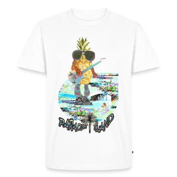 Îles Canaries - Rythme chaud sur l’île du paradis - T-shirt Premium bio Homme - blanc - Devant - Nico (187cm)