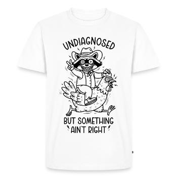 Non diagnostiqué mais quelque chose ne va pas - T-shirt Premium bio Homme - blanc - Devant - Nico (187cm)