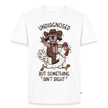 Non diagnostiqué mais quelque chose ne va pas - T-shirt Premium bio Homme - blanc - Devant - Nico (187cm)